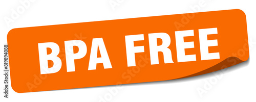 bpa free sticker. bpa free label