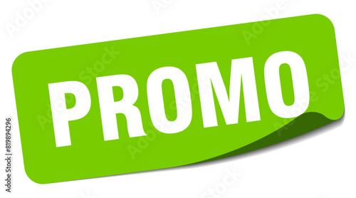 promo sticker. promo label