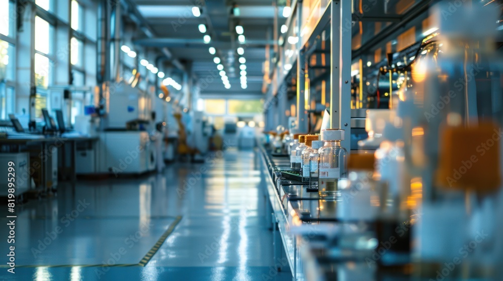 Poduction line in an environmentally certified factory, emphasizing green manufacturing processes Poduction line in an environmentally certified factory, emphasizing green manufacturing processes