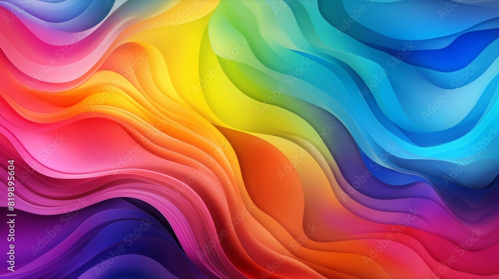 Colorful Pride Month background, celebration of love, close up, focus on the text Pride Month, theme of inclusivity, vibrant, Overlay, backdrop of wavy rainbow patterns Colorful Pride Month background, celebration of love, close up, focus on the text Pride Month, theme of inclusivity, vibrant, Overlay, backdrop of wavy rainbow patterns