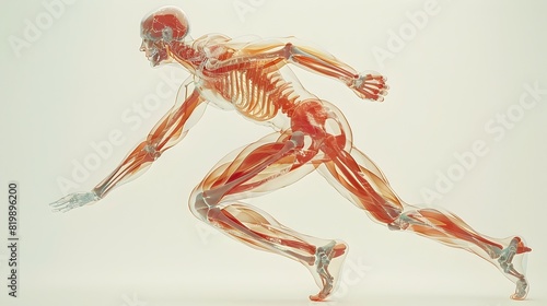 Anatomical Showcasing the Dynamic Effects of Physical Activity on the Human Body