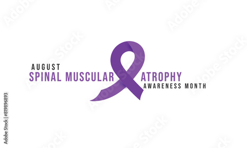 Spinal Muscular Atrophy awareness month. background, banner, card, poster, template. Vector illustration.