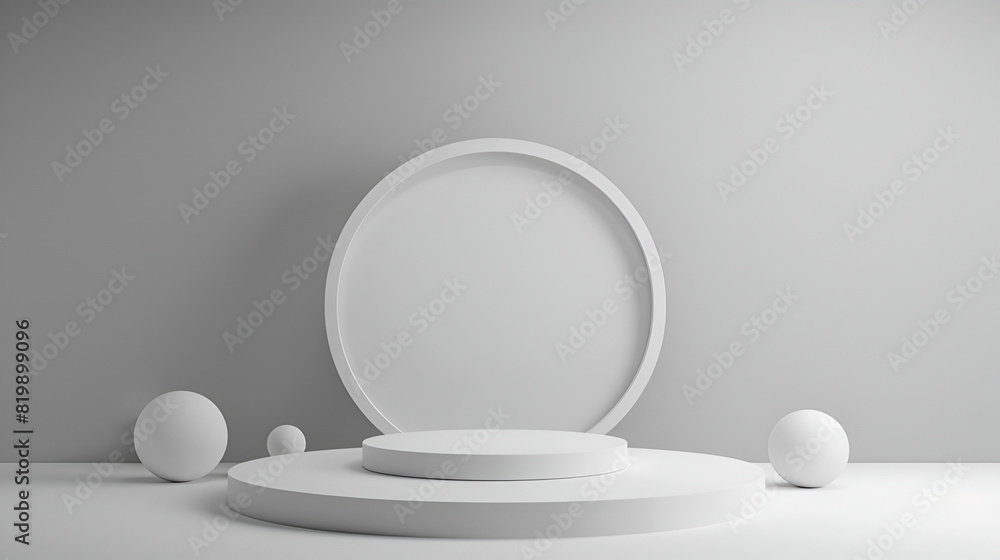 scene background backdrop podium stand, product shelf standing backdrop pedestal display, Podium of Three white round pedestals on a white background,Round podium or pedestal on minimal scene platform scene background backdrop podium stand, product shelf standing backdrop pedestal display, Podium of Three white round pedestals on a white background,Round podium or pedestal on minimal scene platform