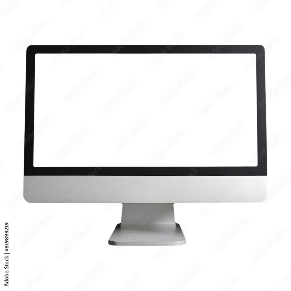 monitor display with blank screen isolated on background monitor display with blank screen isolated on background
