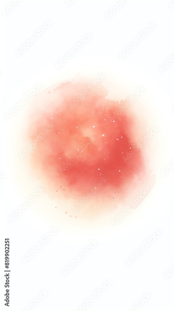 Red watercolor circle. Isolated on white background. Red watercolor circle. Isolated on white background.