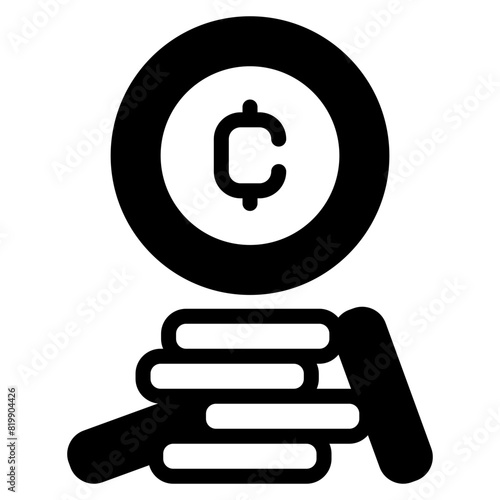 crypto coin stack icon