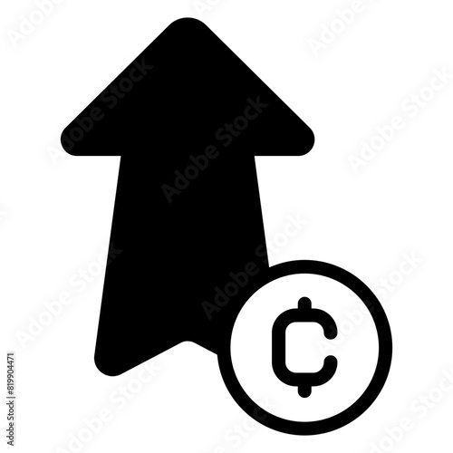 crypto growth icon