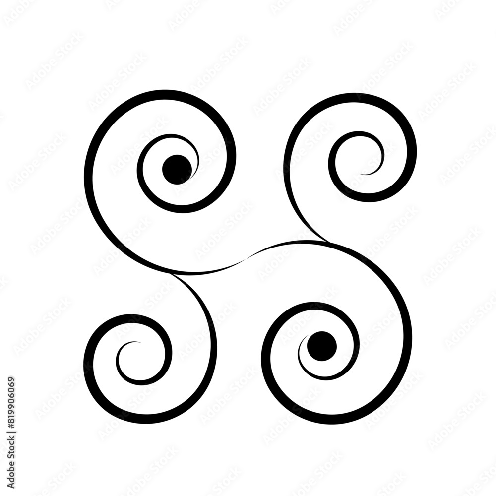 Swirl icon template Swirl icon template