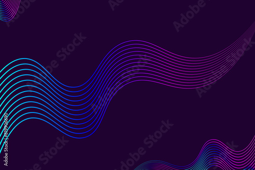 Background with abstract flowing lines. Design of certificate, business card, gift card, website. Vector design 
