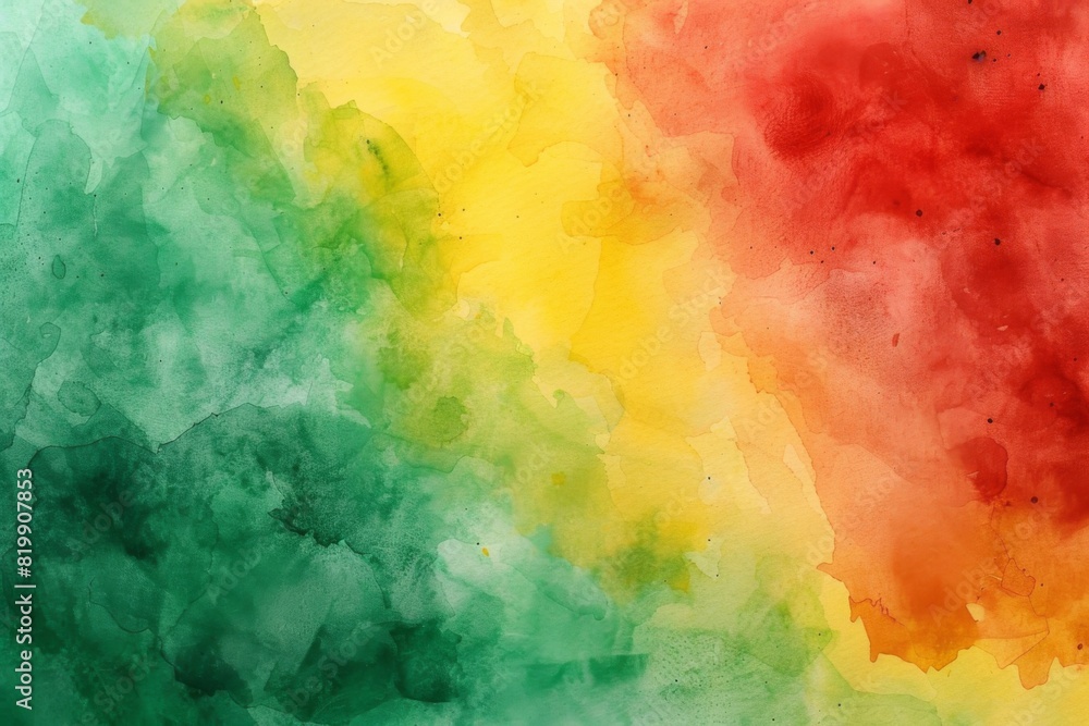 Red green and yellow paint background