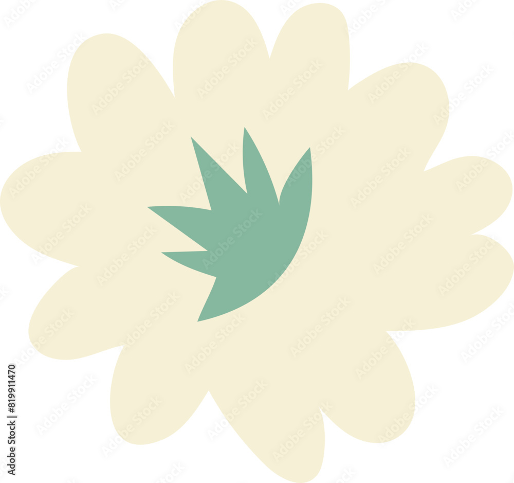 White flower clipart vector White flower clipart vector