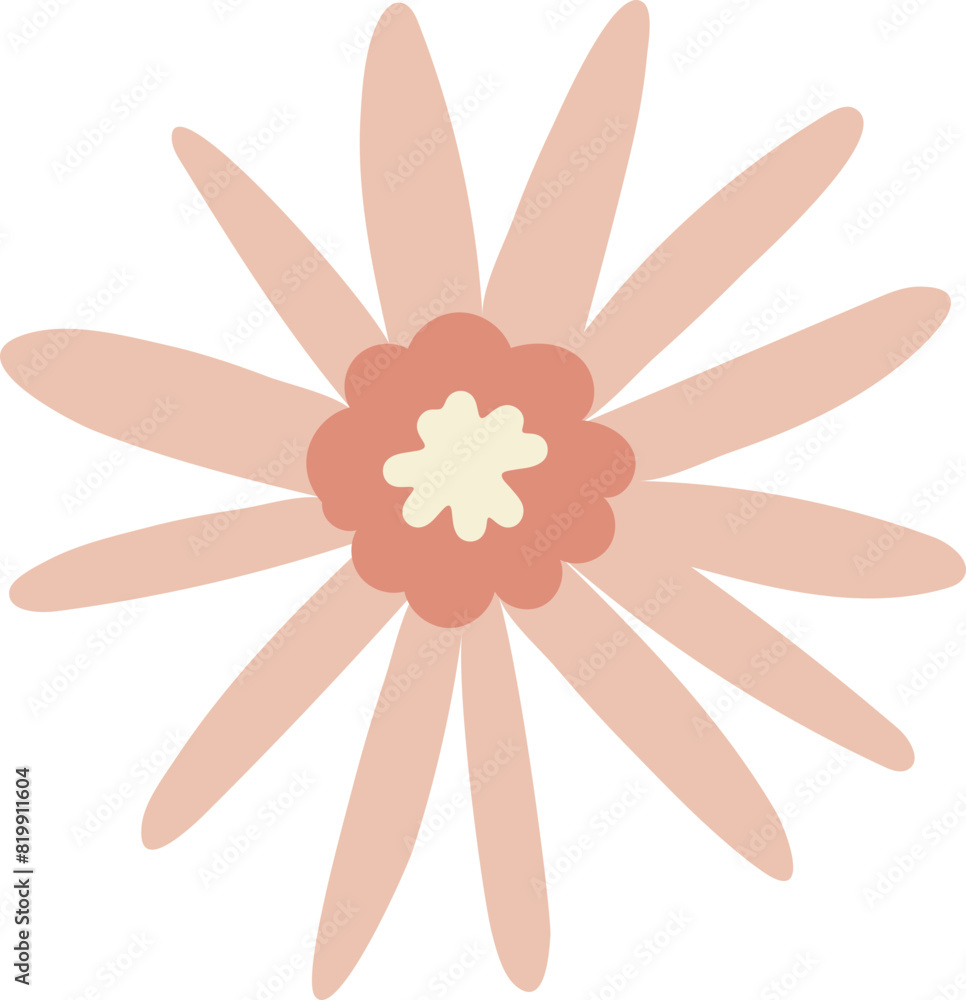 Red flower clipart vector Red flower clipart vector