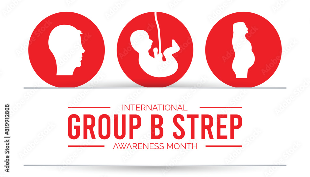 International Group B Strep Awareness Month observed every year in July. Template for background, banner, card, poster with text inscription. International Group B Strep Awareness Month observed every year in July. Template for background, banner, card, poster with text inscription.