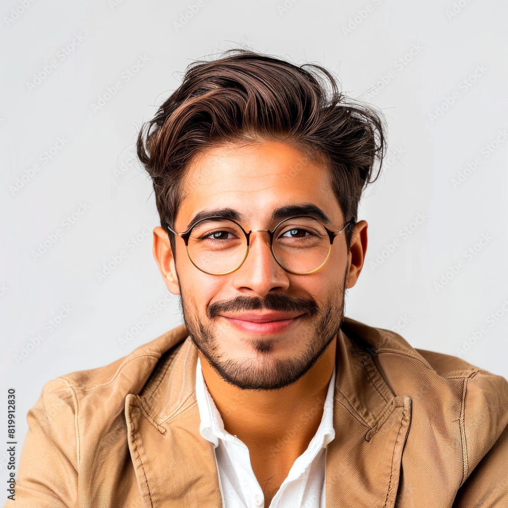 Latin Businessman in Stylish Hipster Attire
Latin Businessman in Stylish Hipster Attire