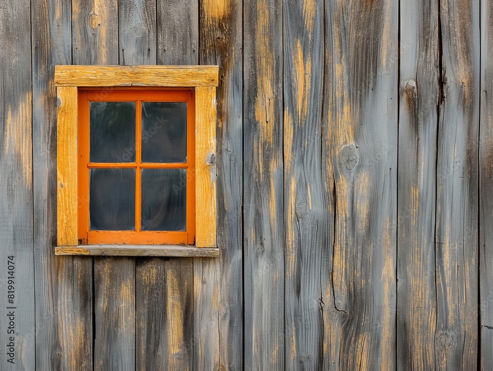 A window with a wooden frame and a wooden wall A window with a wooden frame and a wooden wall