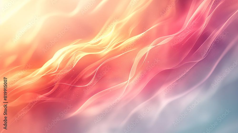 A colorful, abstract painting with a wave-like pattern A colorful, abstract painting with a wave-like pattern