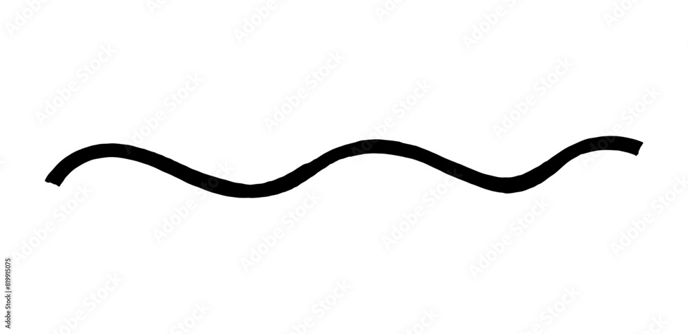 Dry brush mark, pencil squiggle and scribble. Hand drawn vector crayon various line, spiral and doodle. Black rough highlighter, chalk stroke, pencil divider. Curly line. Scratchy 

