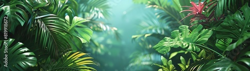 Tropical vibrant summer themed background