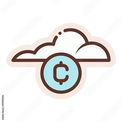 crypto cloud storage sticker