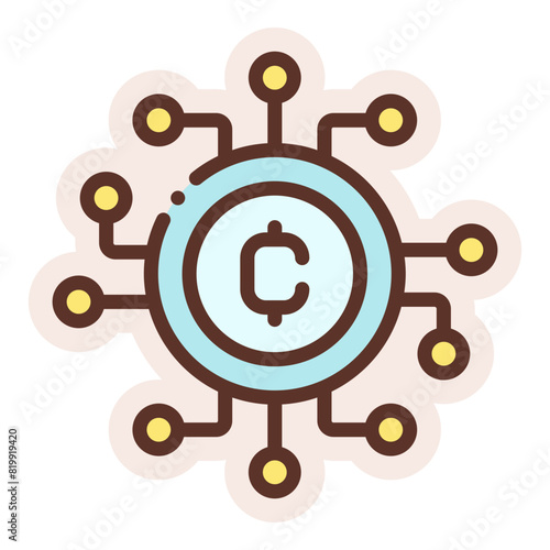 cryptocurrency sticker