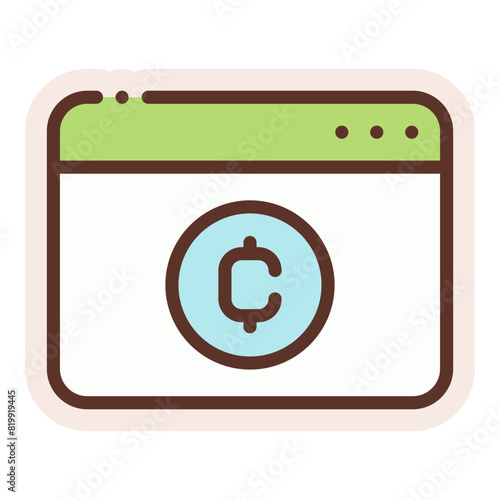 crypto website sticker
