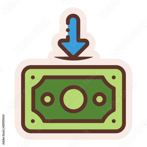 deposit money sticker