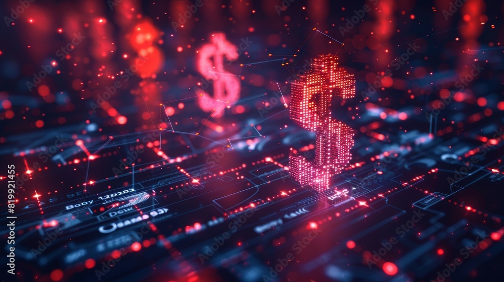 Fototapeta premium Generate an image illustrating the global impact of finance