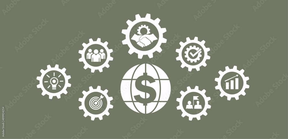 LCA Life Cycle Assessment concept LCA icon for assessing environmental impacts associated with products in the ISO LCA value chain LCA Life Cycle Assessment concept LCA icon for assessing environmental impacts associated with products in the ISO LCA value chain