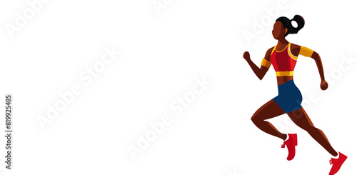 Sportif en train de courir