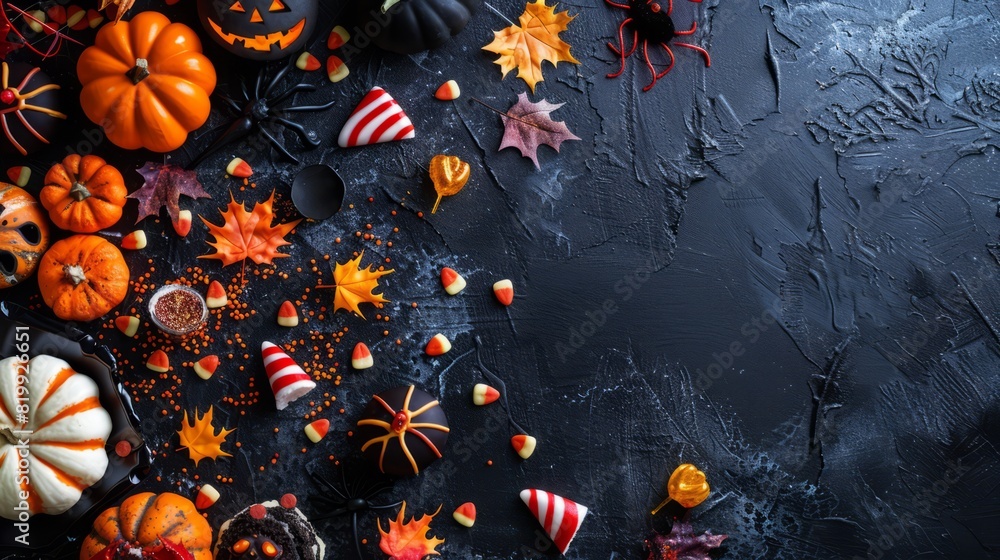 halloween party background concept with copy space halloween party background concept with copy space