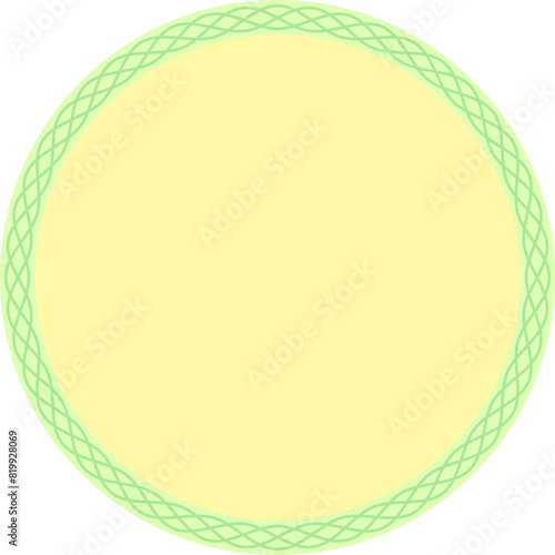 Blank circle frame illustration