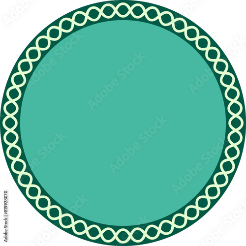 Blank circle frame illustration