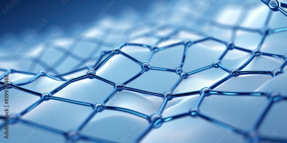 Black abstract graphene mesh grid table net blue tone Black abstract graphene mesh grid table net blue tone