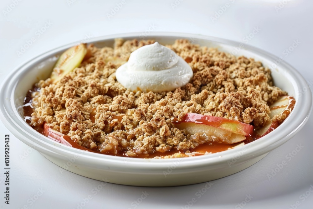 Scrumptious Apple Caramel Crisp: Sugar-Free Caramel Sauce and Whipped Topping Scrumptious Apple Caramel Crisp: Sugar-Free Caramel Sauce and Whipped Topping