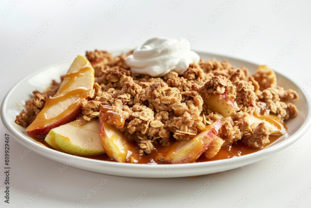 Gourmet Apple Caramel Crisp: Granny Smith Apples in Luscious Caramel Sauce Gourmet Apple Caramel Crisp: Granny Smith Apples in Luscious Caramel Sauce