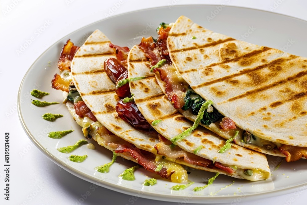 Elegant Bacon and Manchego Quesadillas with Dates Elegant Bacon and Manchego Quesadillas with Dates