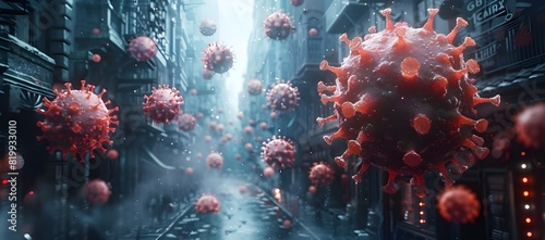 An army of viruses is invading and destroying computer systems. Your artware and software photo