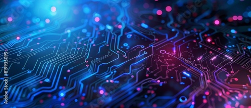 Quantum computer technologies concept. Futuristic