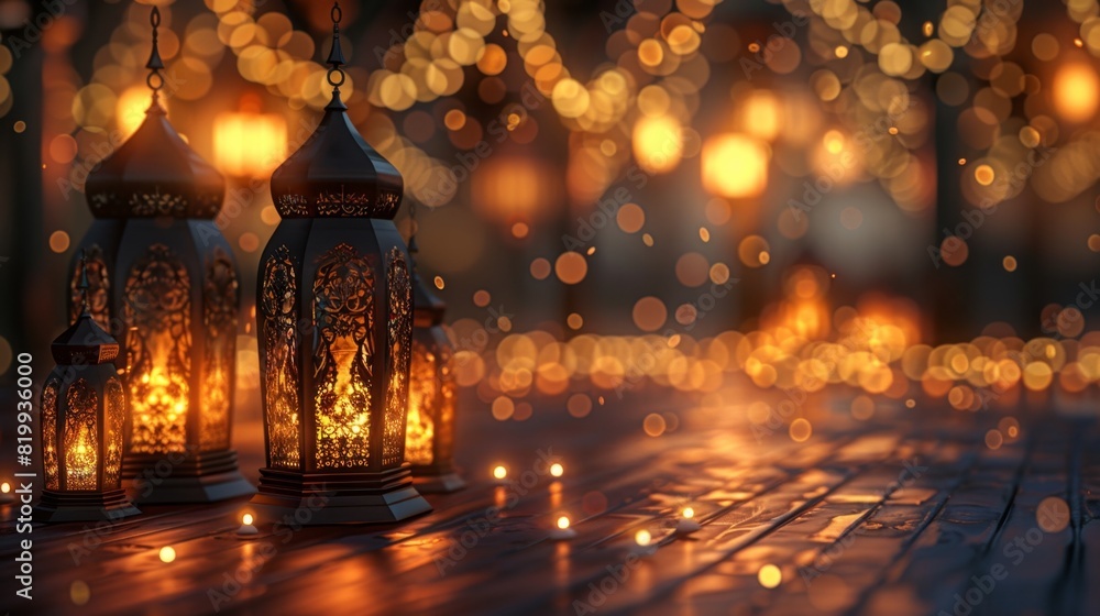 Captivating 3D illustration of a picturesque Ramadan scene. Enchanting backdrop Captivating 3D illustration of a picturesque Ramadan scene. Enchanting backdrop