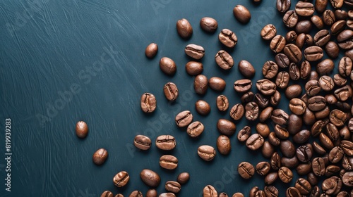 coffee beans wallpaper on a gradient dark background 