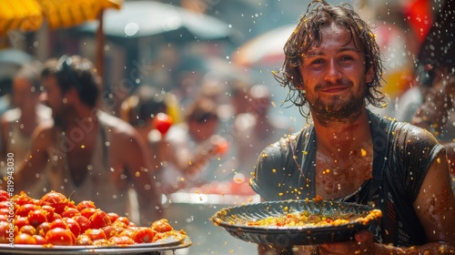La Tomatina festival in Spain photo
