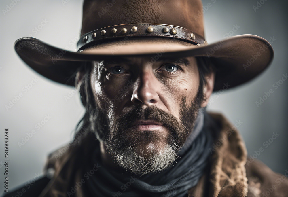 Fototapeta premium portrait of a wild west gunslinger