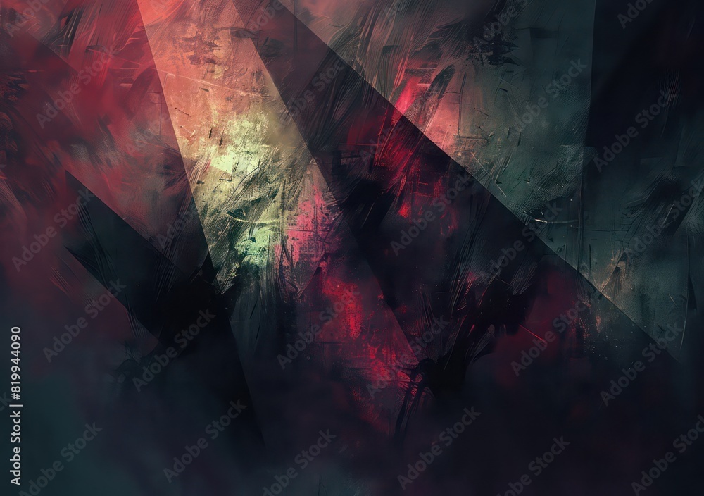 abstract wallpaper very fluid and spectral colored contrasting with dark colors
