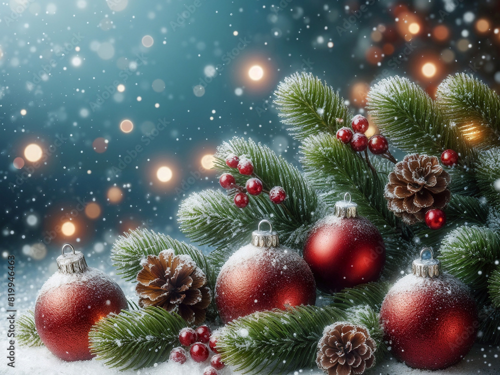 Christmas tree and decor. A-generated Christmas tree and decor. A-generated
