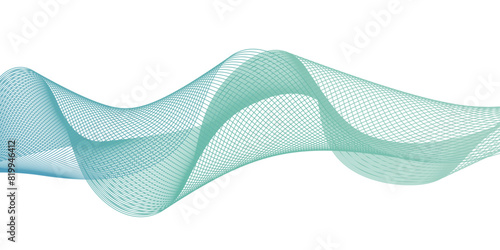 Abstract wavy lines flowing curve gradient color on transparent background. Abstract white background colorful lines. modern wavy stripes on white background isolated.	