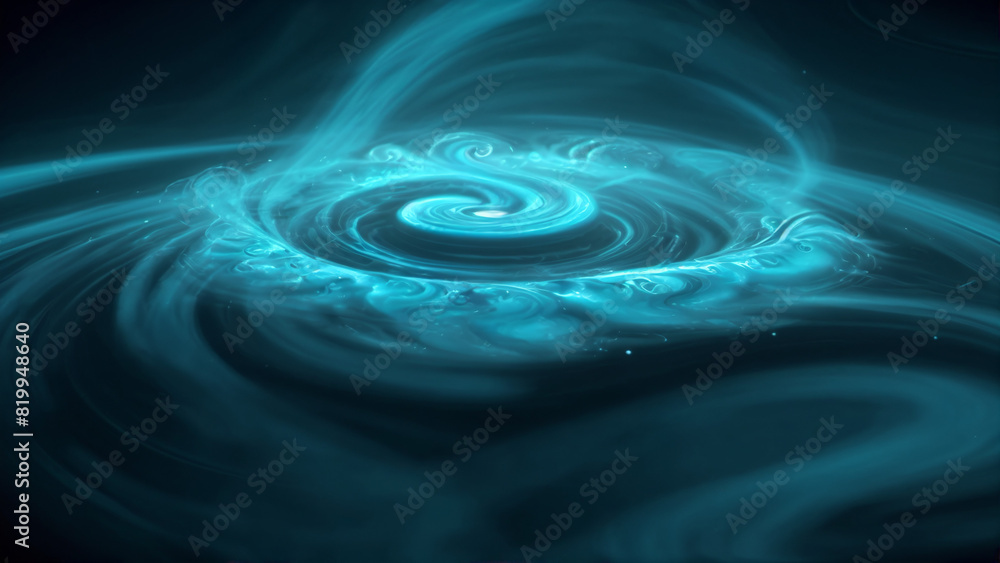 A blue and black background with a swirling swirl A blue and black background with a swirling swirl