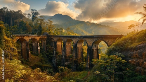 Nine Arches Bridge in Ella, Sri Lanka