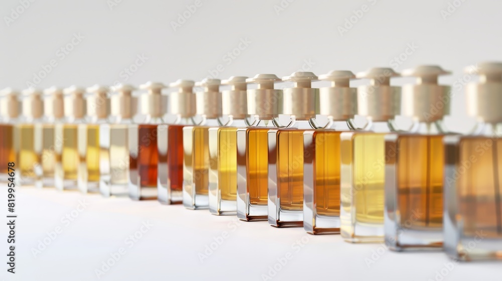 A bespoke fragrance creation session in a high-end perfumery.,space for text,,isolated on white background A bespoke fragrance creation session in a high-end perfumery.,space for text,,isolated on white background