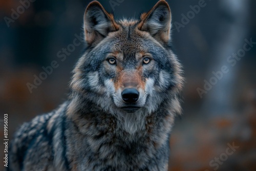 Illustration of gray wolf  high quality  high resolution