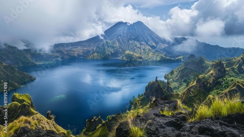 Mount Rinjani in Lombok, Indonesia